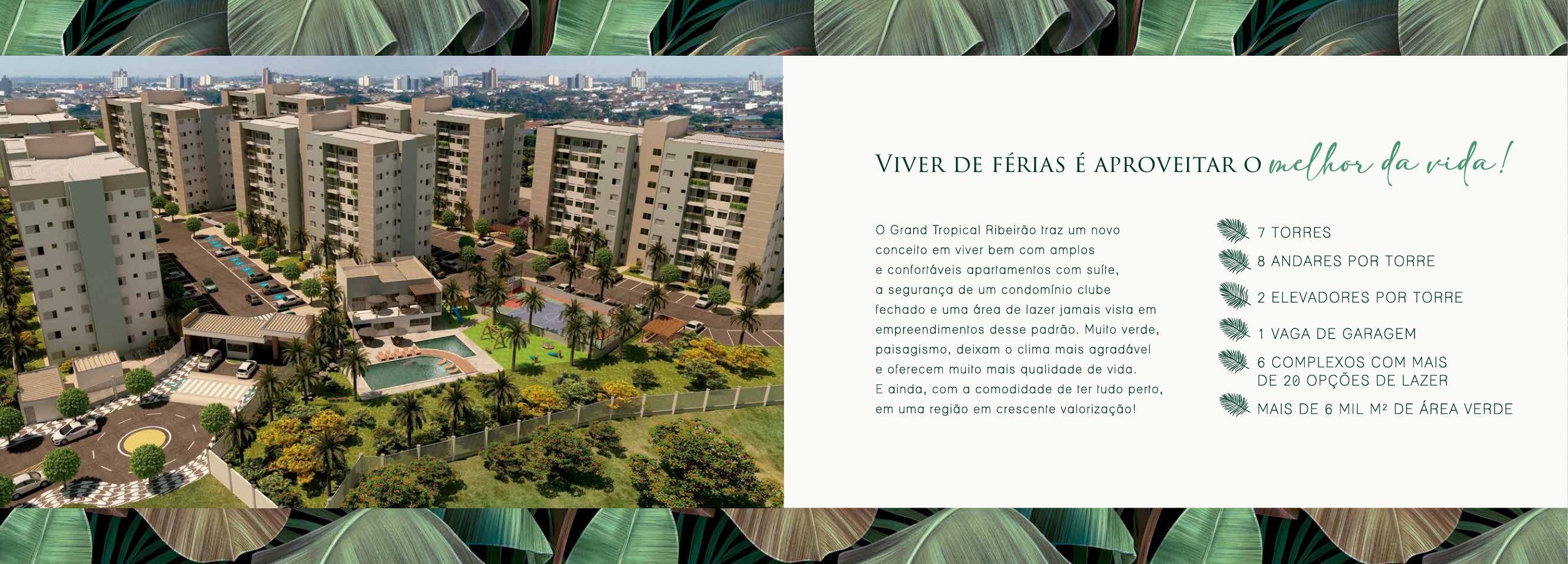 Grand Tropical Ribeirão, Parque dos Lagos · Ribeirão Preto — imagem oficial do condomínio